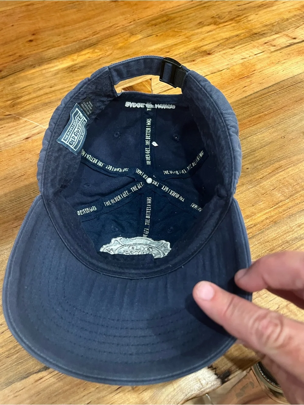 Navy Blue Fire Rescue Baseball Hat Old Guys Rule